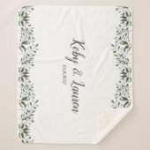 Eukalyptus Greenery Blumengeschichte Sherpadecke (Vorderseite)