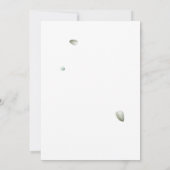 Eukalyptus Greenery Blumenschrift-Brautparty Einladung (Rückseite)