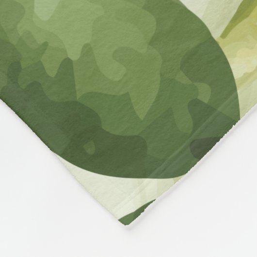 Eukalyptus Greenery Blush Modernes, trendy Script  Fleecedecke (Ecke)
