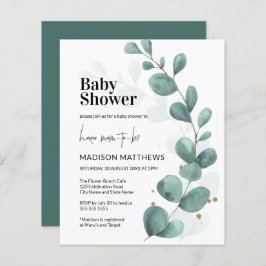 Eukalyptus Greenery Botanical Baby Shower