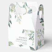 Eukalyptus Greenery Botanical Baby Shower Geschenkschachtel (Geöffnet)