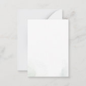 Eukalyptus Greenery Botanical Baby Shower Mitteilungskarte (Rückseite)