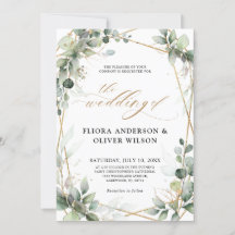 Eukalyptus Greenery Botanical Geometric Wedding