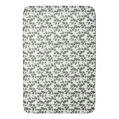 Eukalyptus Greenery Botanical Green White Trendy Badematte (Vorderseite Vertikal)