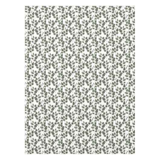 Eukalyptus Greenery Botanical Trendy Green Tischdecke (Vorderseite)