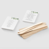 Eukalyptus Greenery Botanical Wedding Program Fächer (Non-assembled)