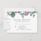 Eukalyptus Greenery Botanical Wedding RSVP (Vorderseite)