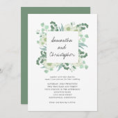 Eukalyptus Greenery Botanicals Hochzeit Einladung (Vorne/Hinten)