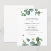 Eukalyptus Greenery Botanische Hochzeit (Vorne/Hinten)