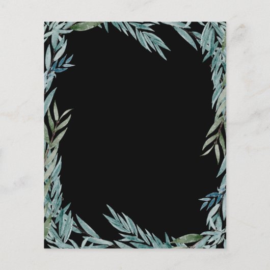 Eukalyptus Greenery Botanische Hochzeit (Rückseite)