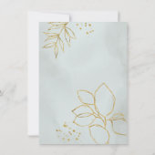Eukalyptus Greenery Botanische Hochzeit Einladung (Rückseite)
