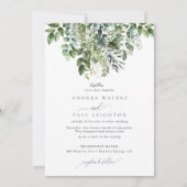 Eukalyptus Greenery | Botanische Hochzeit Einladung (Vorderseite)