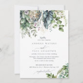 Eukalyptus Greenery | Botanische Hochzeit Einladung (Vorderseite)