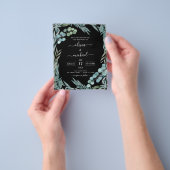 Eukalyptus Greenery Botanische Hochzeit Flyer (Gruppe)