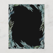 Eukalyptus Greenery Botanische Hochzeit Flyer (Hinten)