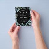 Eukalyptus Greenery Botanische Hochzeit Flyer (Gruppe)