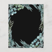 Eukalyptus Greenery Botanische Hochzeit Flyer (Hinten)