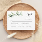 Eukalyptus Greenery Botanische Hochzeit RSVP Karte