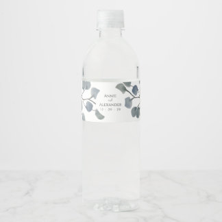 Eukalyptus Greenery Botanische Wasserfarbe Wasserflaschenetikett