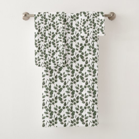 Eukalyptus Greenery Botanisches Badetuch Set (Insitu)