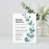 Eukalyptus Greenery Botanisches Brautparty (Stehend Vorderseite)