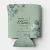 Eukalyptus Greenery Botanisches Brautparty Dosenkühler (Rückseite)