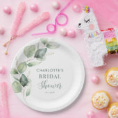 Eukalyptus Greenery Botanisches Brautparty Pappteller (Party)