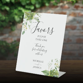 Eukalyptus Greenery Botanisches Elegantes Sockelschild