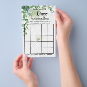 Eukalyptus Greenery Brautparty Bingo Game Card Flyer (Handgriff)
