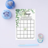 Eukalyptus Greenery Brautparty Bingo Game Card Flyer (Einzeln)