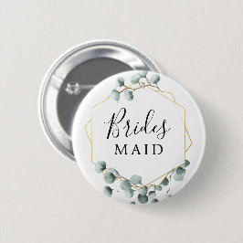 Eukalyptus Greenery Brautparty Button Bridesmaid