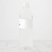 Eukalyptus Greenery Brautparty Couples Wedding Wasserflaschenetikett (Rückseite)