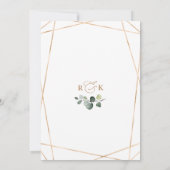 Eukalyptus Greenery Brautparty Einladung (Rückseite)