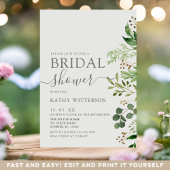 Eukalyptus Greenery Brautparty Einladung