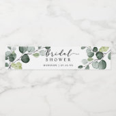 Eukalyptus Greenery Brautparty Gefallen Wasserflaschenetikett (Einzelnes Label)