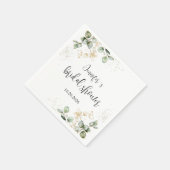 Eukalyptus Greenery Brautparty Napkins Serviette (Ecke)