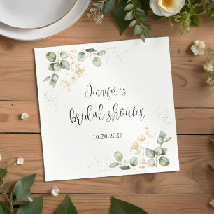 Eukalyptus Greenery Brautparty Napkins Serviette
