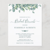 Eukalyptus Greenery Bridal Brunch Einladung (Vorderseite)