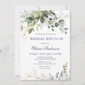 Eukalyptus Greenery BRIDAL Brunch Einladung (Vorderseite)