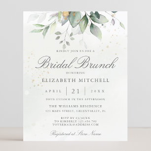 Eukalyptus Greenery Bridal Brunch Einladung