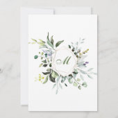 Eukalyptus Greenery Bridal Brunch Einladung (Rückseite)