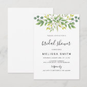 Eukalyptus Greenery Bridal Dusche Einladung (Vorne/Hinten)