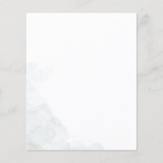 Eukalyptus Greenery Bridal Dusche Einladung (Rückseite)