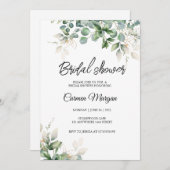 Eukalyptus Greenery Bridal Dusche Einladung (Vorne/Hinten)
