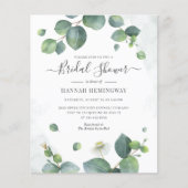Eukalyptus Greenery Bridal Dusche Einladung (Vorderseite)