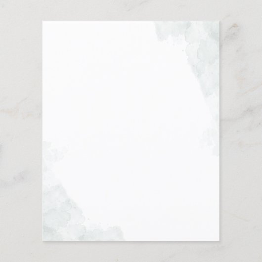 Eukalyptus Greenery Bridal Dusche Einladung (Rückseite)