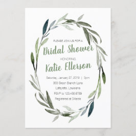 Eukalyptus Greenery Bridal Dusche Einladung