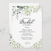 Eukalyptus Greenery Bridal Luncheon Einladung (Vorne/Hinten)