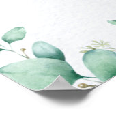Eukalyptus Greenery Brunch Brautparty Willkommen Poster (Ecke)