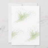 Eukalyptus Greenery Bubble & Brews Couples Dusche Einladung (Rückseite)